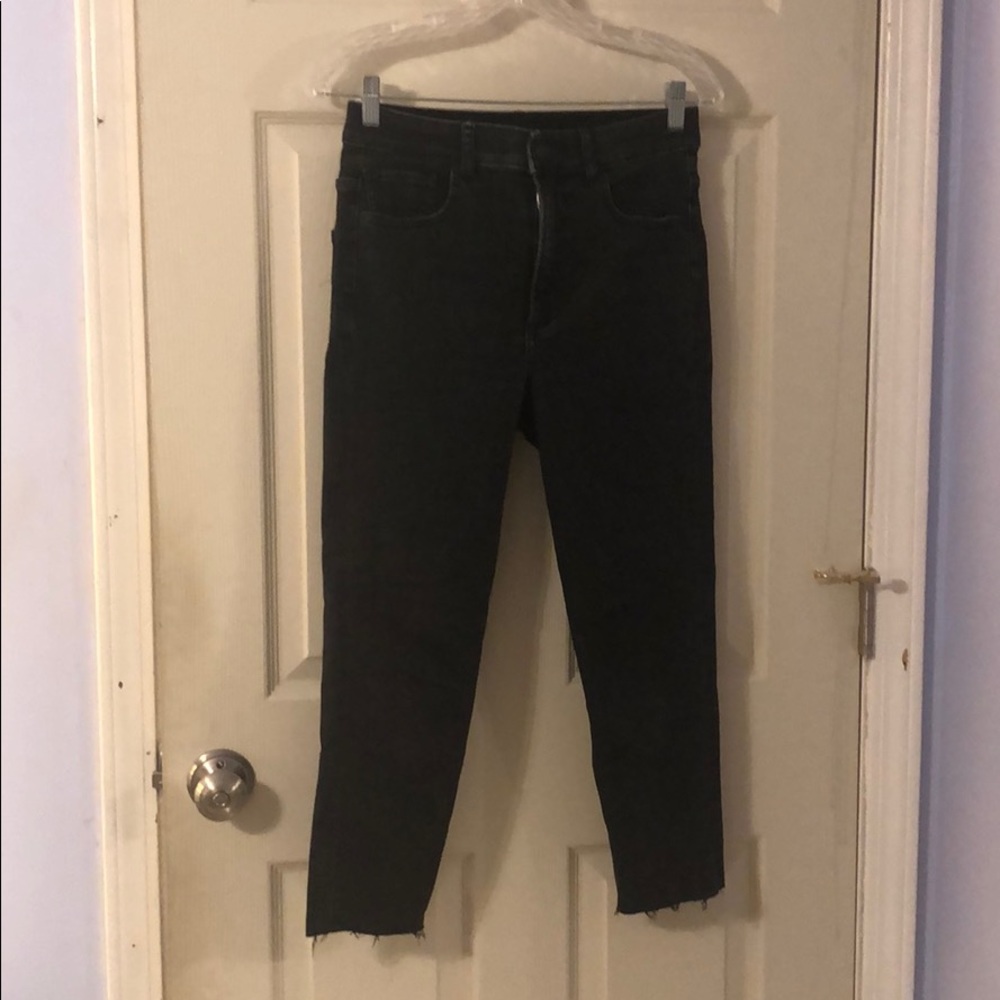 Super high rise denim perfect ankle jean legging